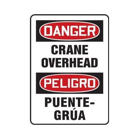 OSHA DANGER BILINGUAL SPANISH SAFETY SBMCRT154VP